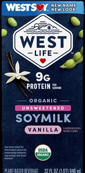 The Hain Celestial Group Inc. Organic Unsweetened Vanilla Soymilk packshot