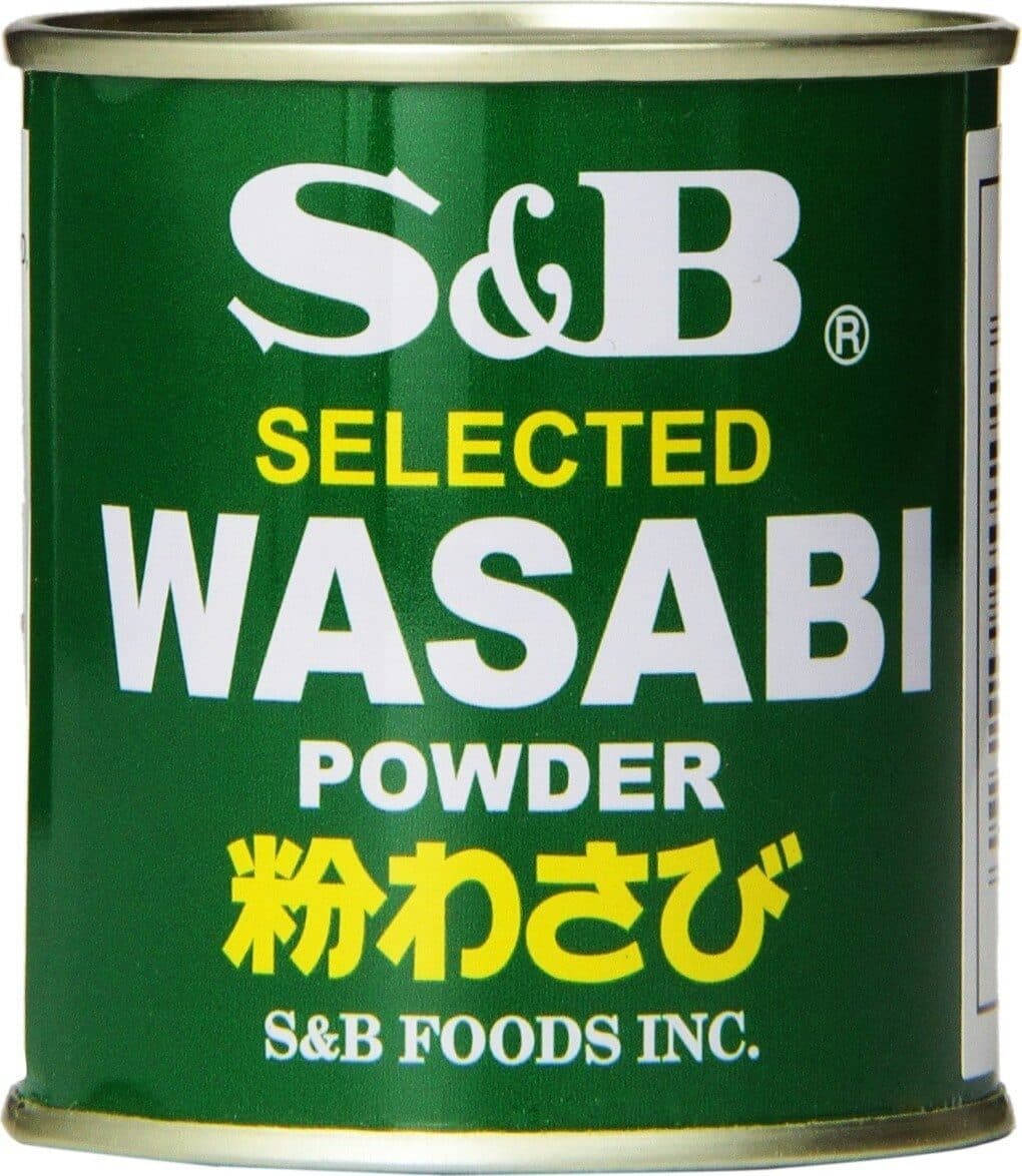 S&B Wasabi powder oz cans packshot