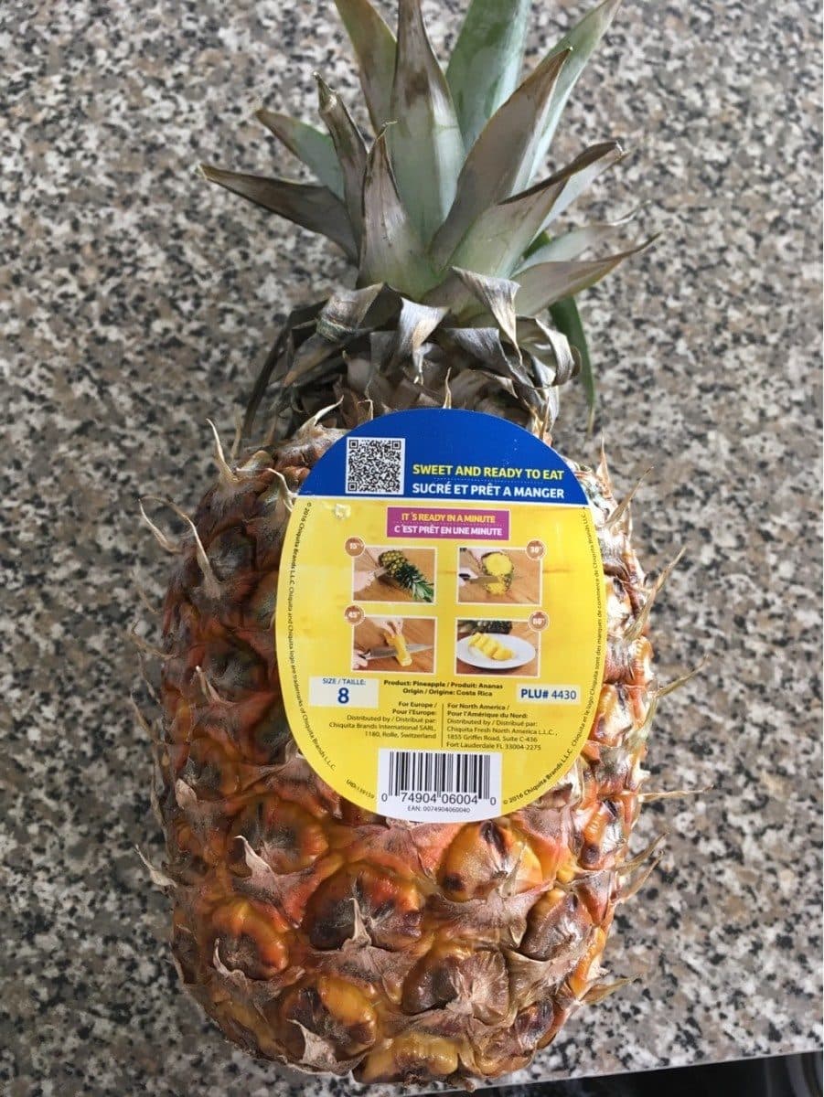 Chiquita Organic Pineapple packshot