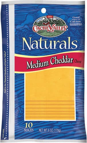 Cache Valley Creamery Medium Cheddar Cheese packshot