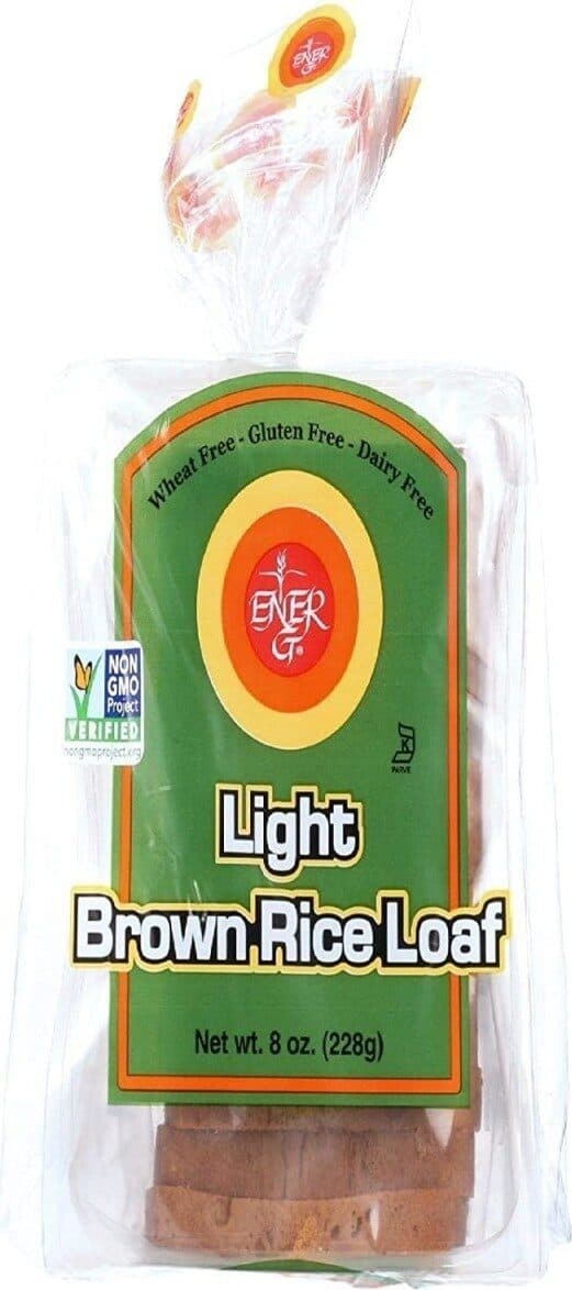 Ener G Ener foods energ foods bread loaf light rice brown packshot