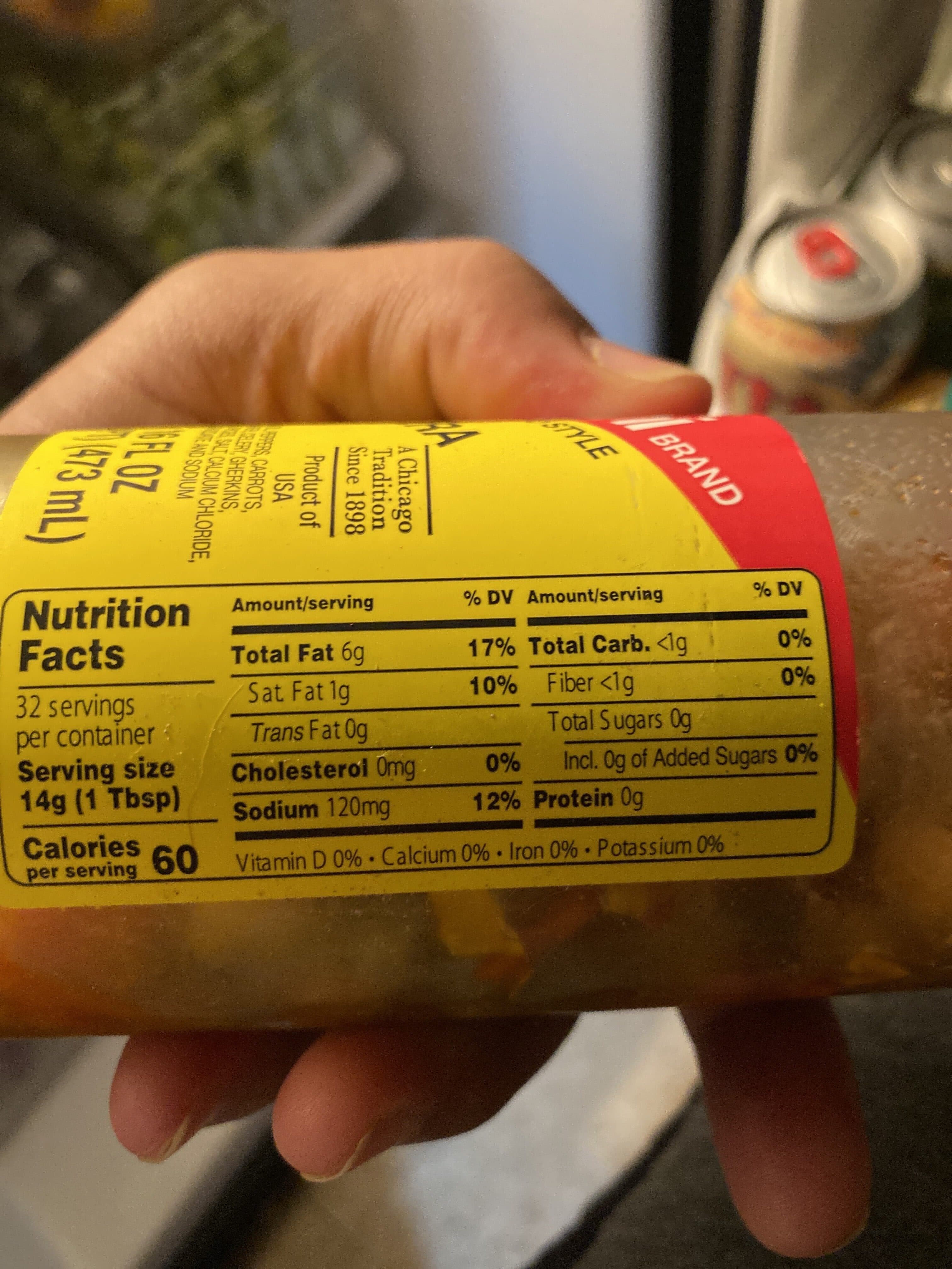 Marconi Marconi, the original chicago style giardiniera, mild packshot