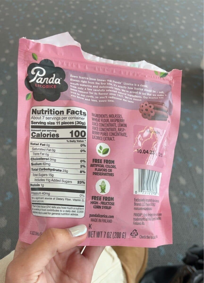 Oy Panda Ab Natural Raspberry Licorice packshot