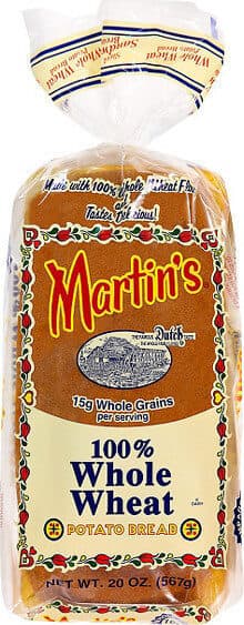Martin's Whole wheat potato bread packshot