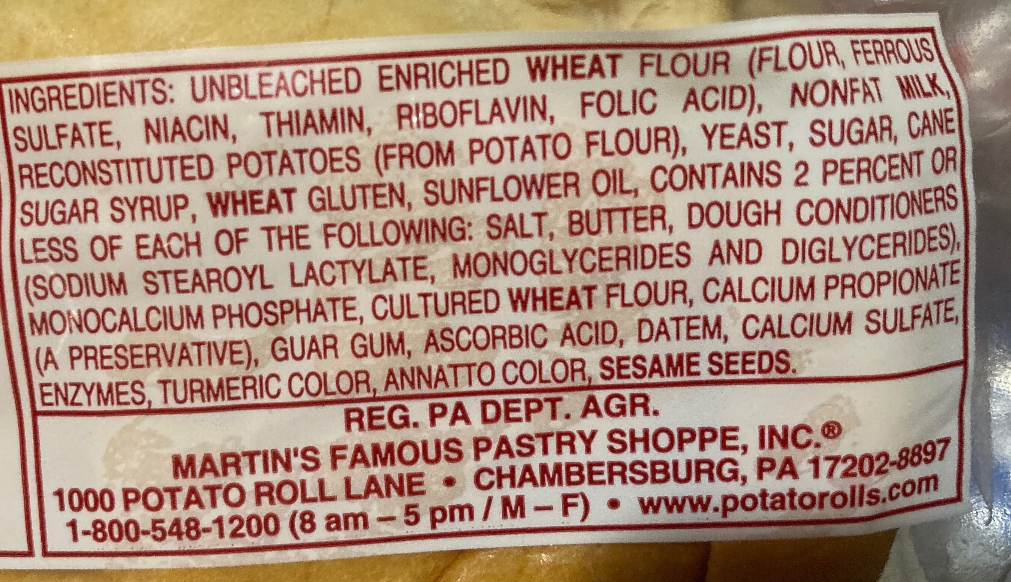 Martin’s Potato Bread packshot