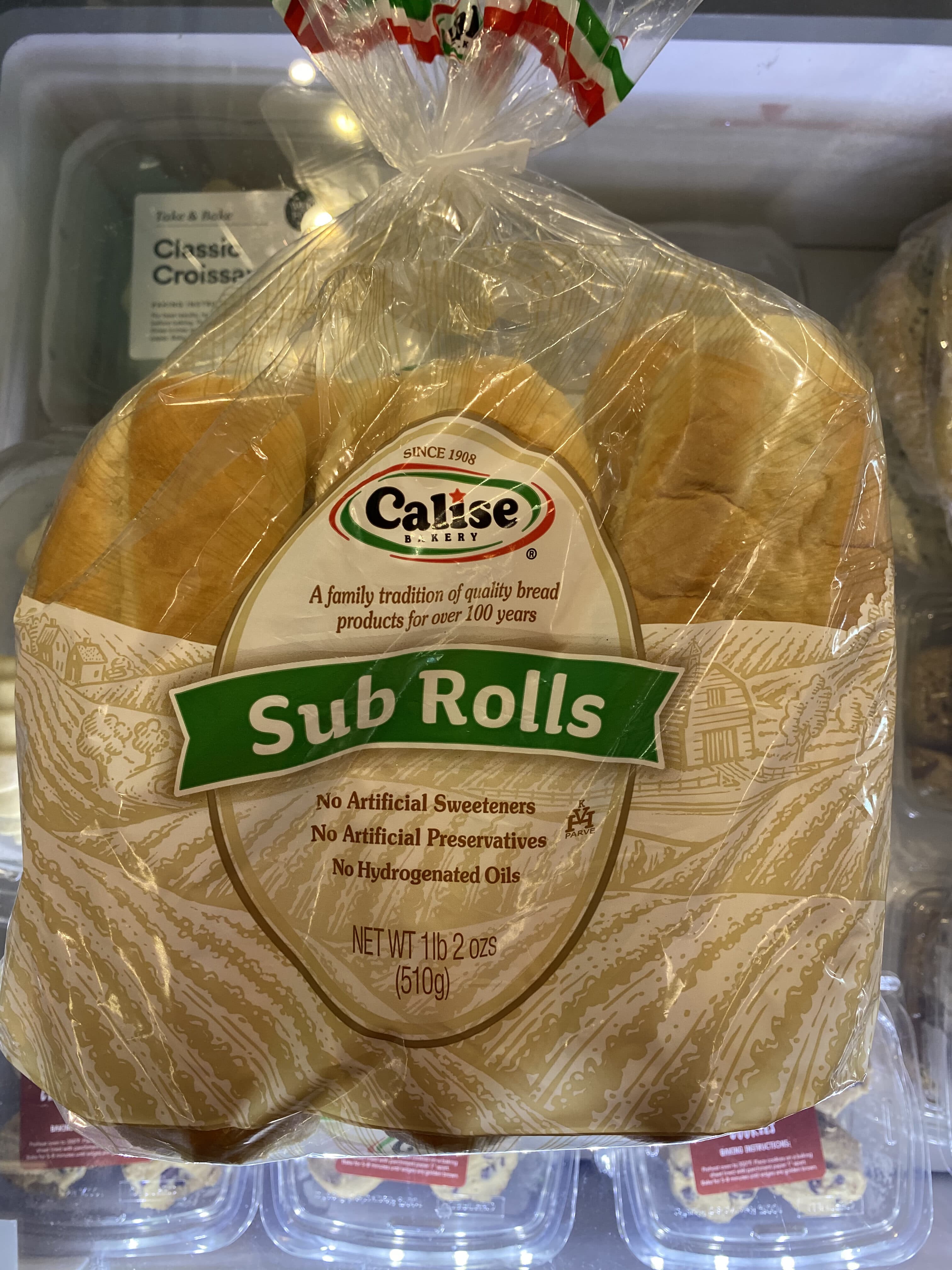 Calise & Sons Bakery Inc. Calise Bakery, Sub Rolls packshot