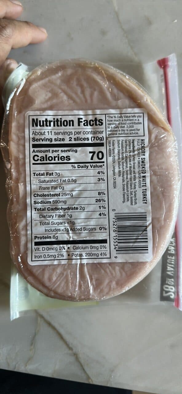 FOSTER FARMS HICKORY SMOKED WHITE TURKEY packshot