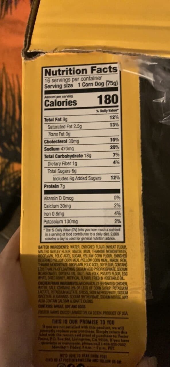 Foster Farms Corn Dog packshot