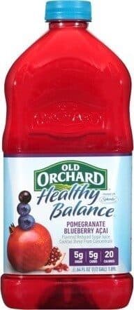 Old Orchard Healthy Balance Pomegranate Blueberry Acai packshot