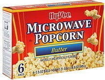 Hy-Vee Microwave Butter Popcorn packshot