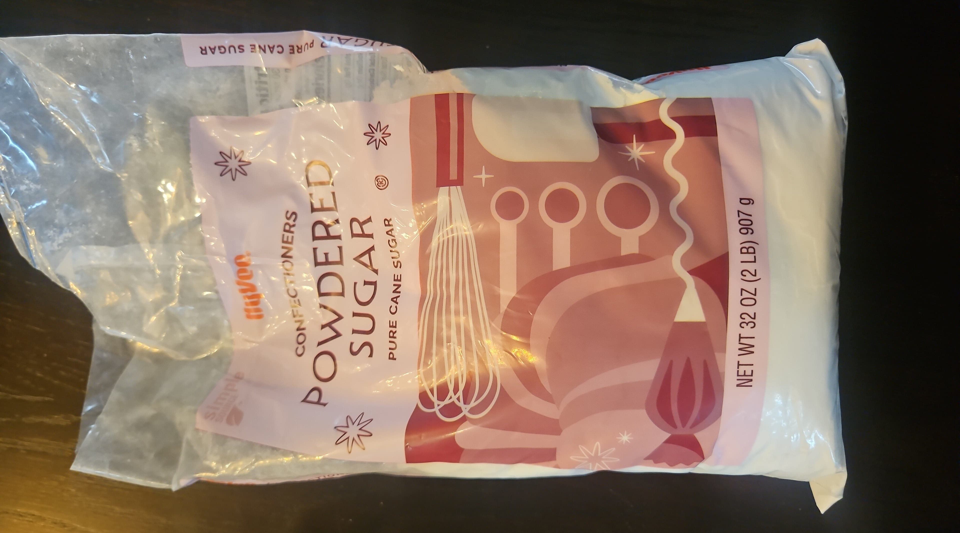 Hy-Vee Confectioners powdered pure cane sugar packshot