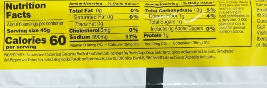 Iberia Yellow Rice packshot