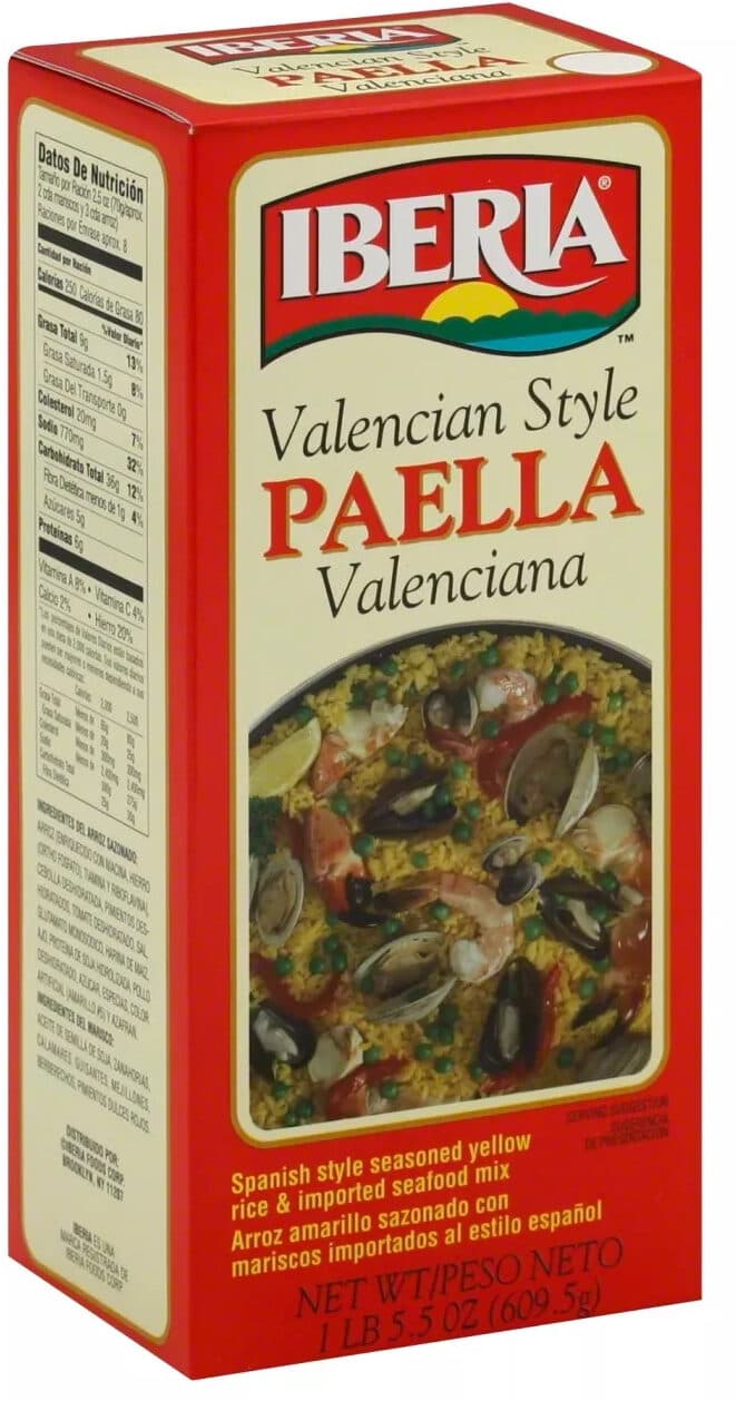 Iberia Valencian style paella packshot