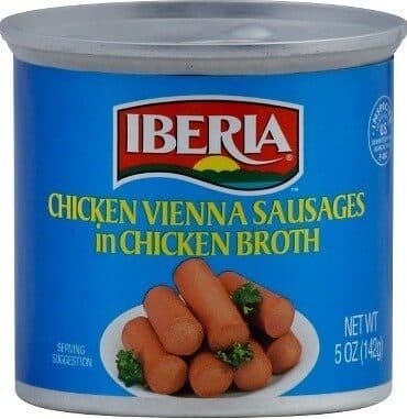 Iberia Chicken Vienna Sausages In Chicken Broth packshot