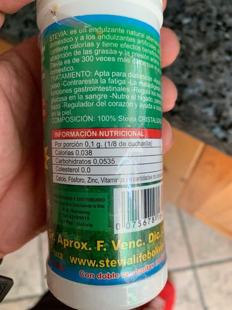 Grupo Eco Endulzando La Vida Stevia packshot