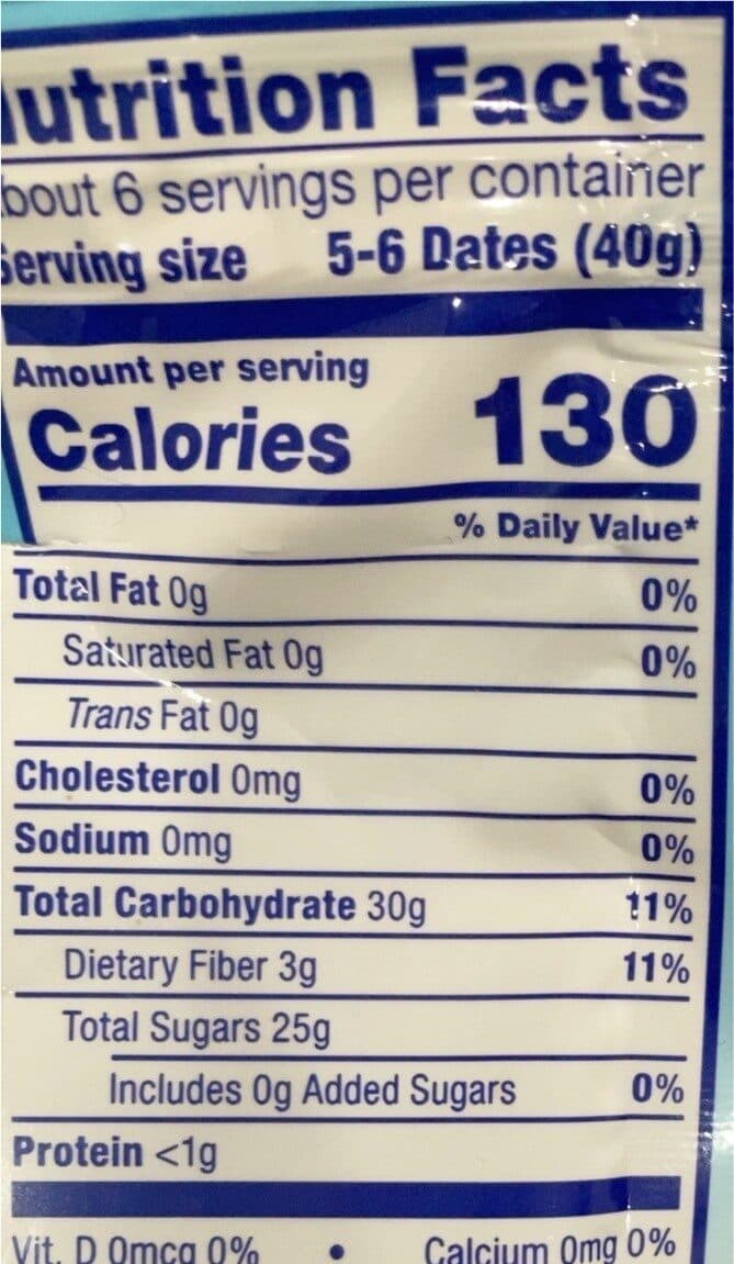 Dole California Whole Pitted Dates packshot