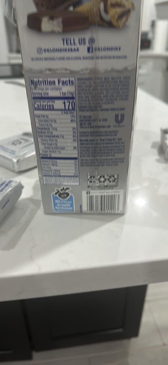 Klondike No Sugar Added Vanilla packshot