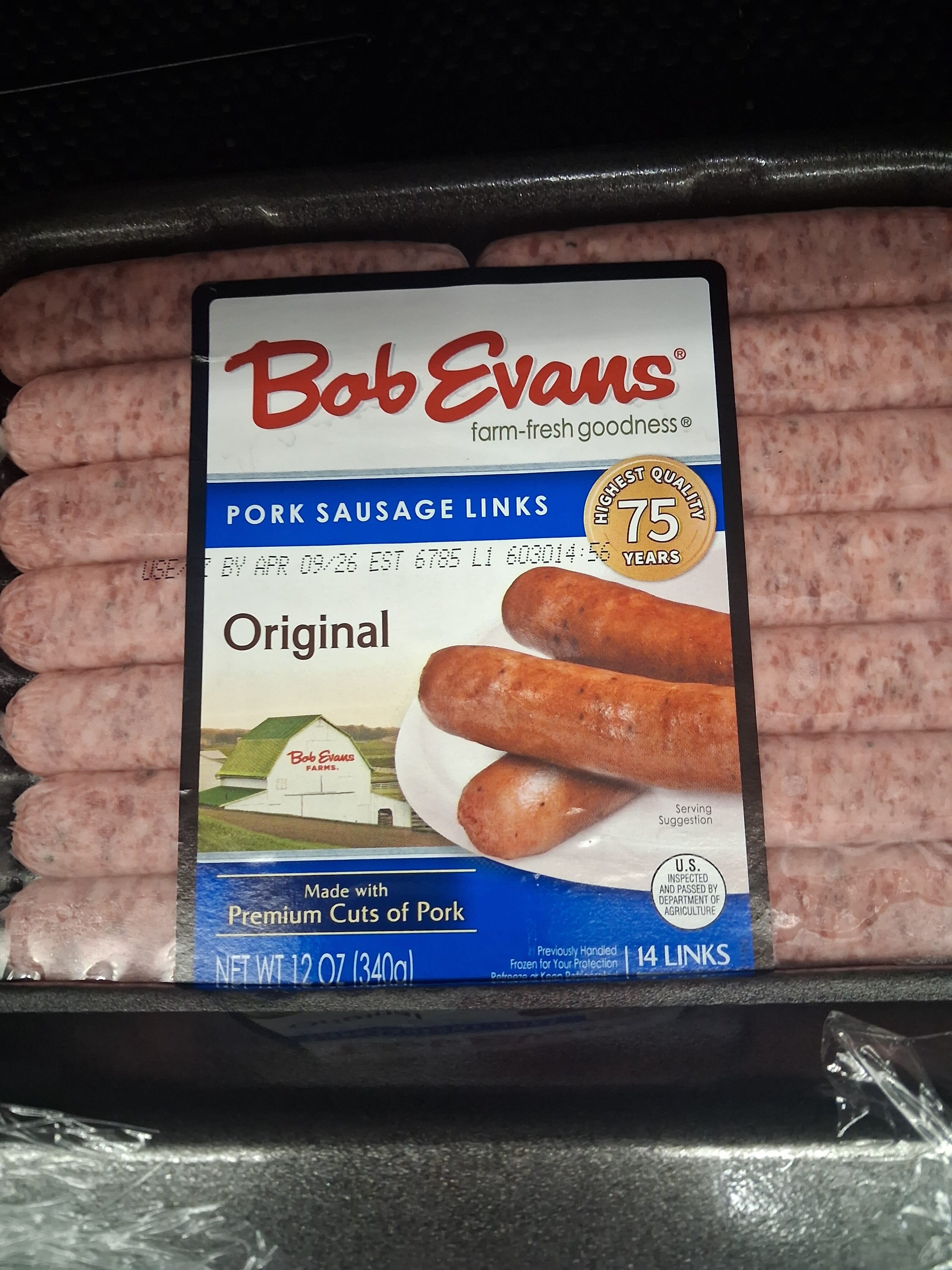 Bob Evans Sausage sausage links packshot