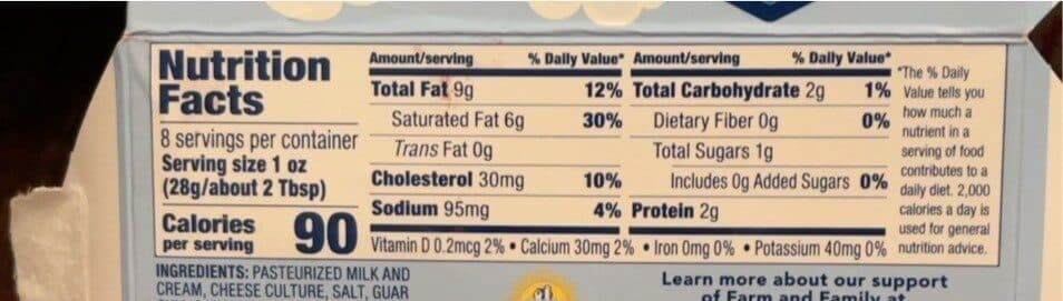 Crystal Farms Crystal Farms Original Cream Cheese 8Oz packshot