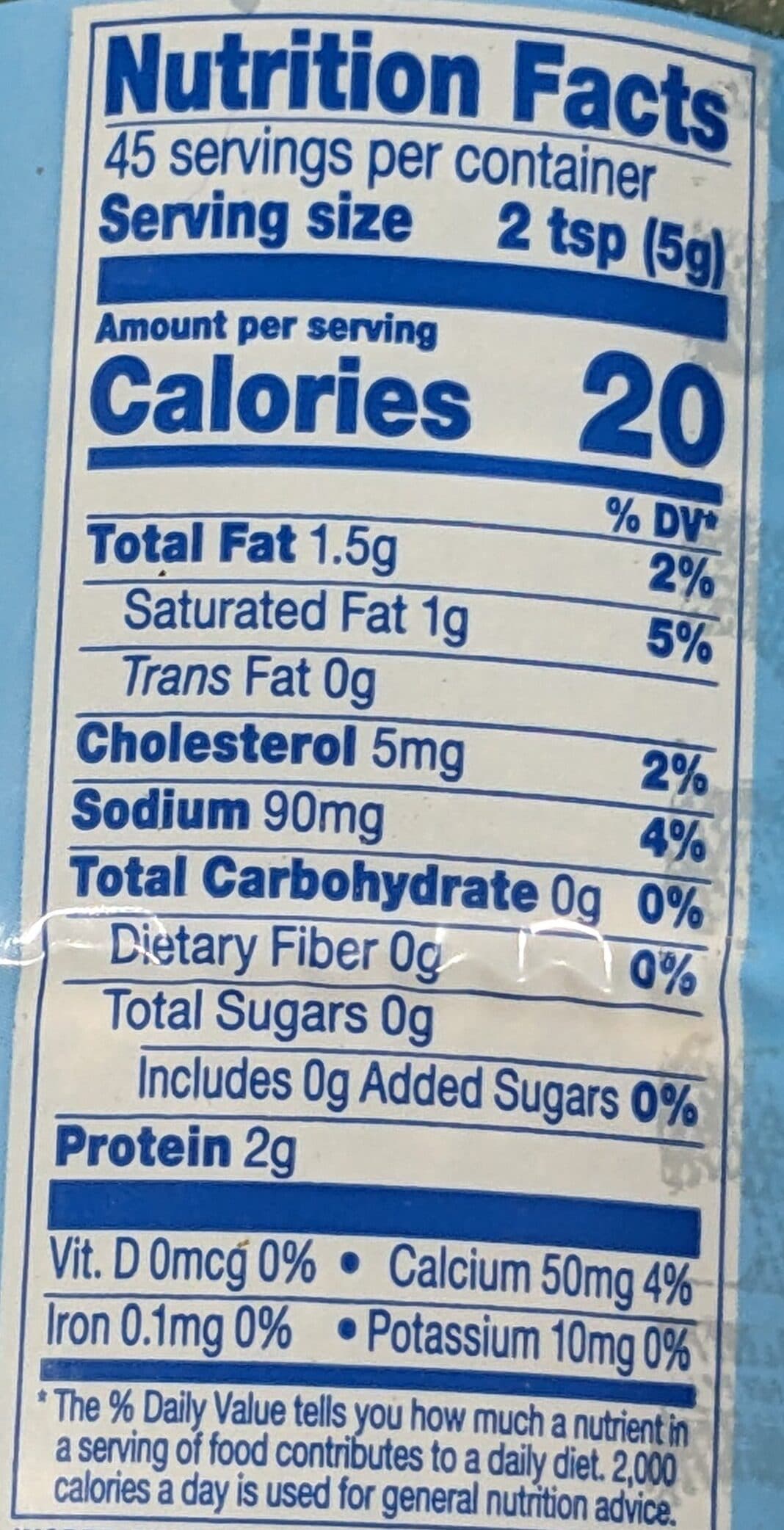 CRYSTAL FARMS PARMESAN CHEESE packshot