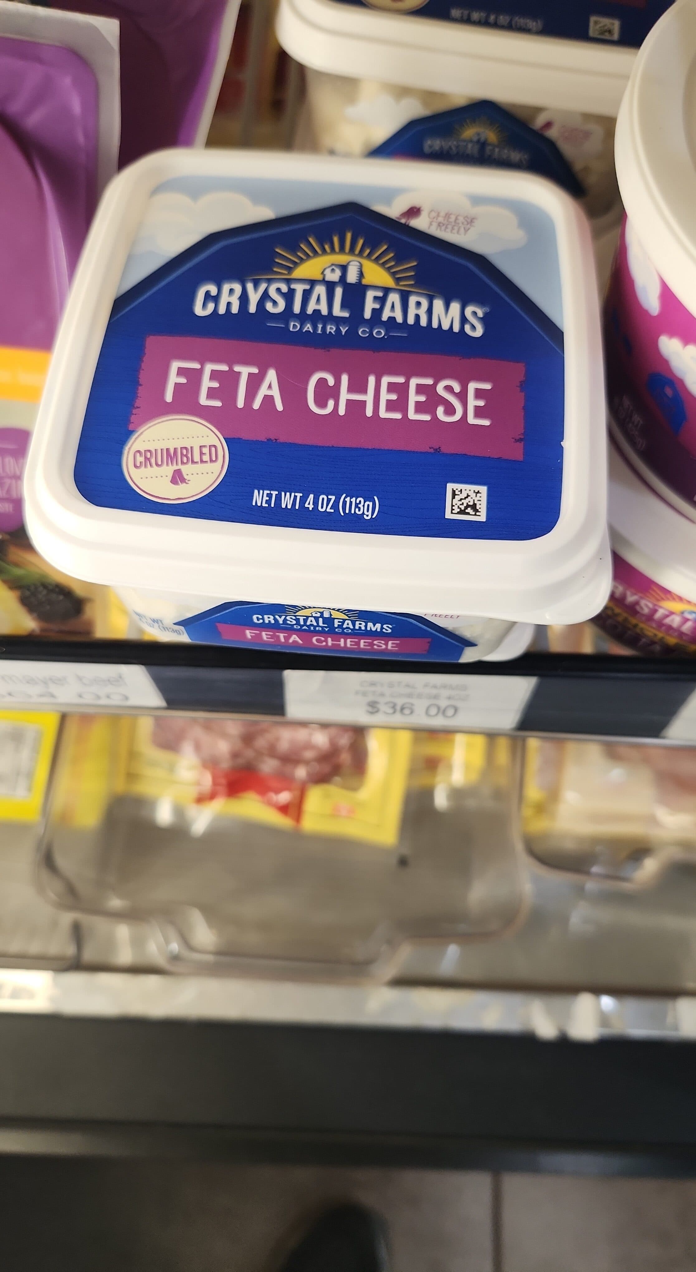 Crystal Farms Crumbled Greek Style Wisconsin Feta Cheese packshot