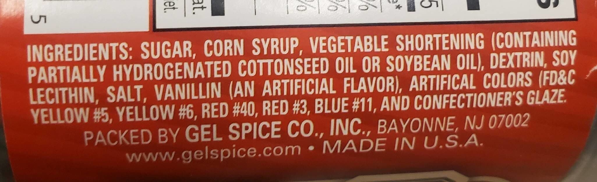 Gel Spice Co. Inc. Christmas Sprinkles packshot