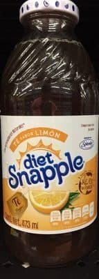 Peñafiel Diet Snapple tea sabor limon packshot
