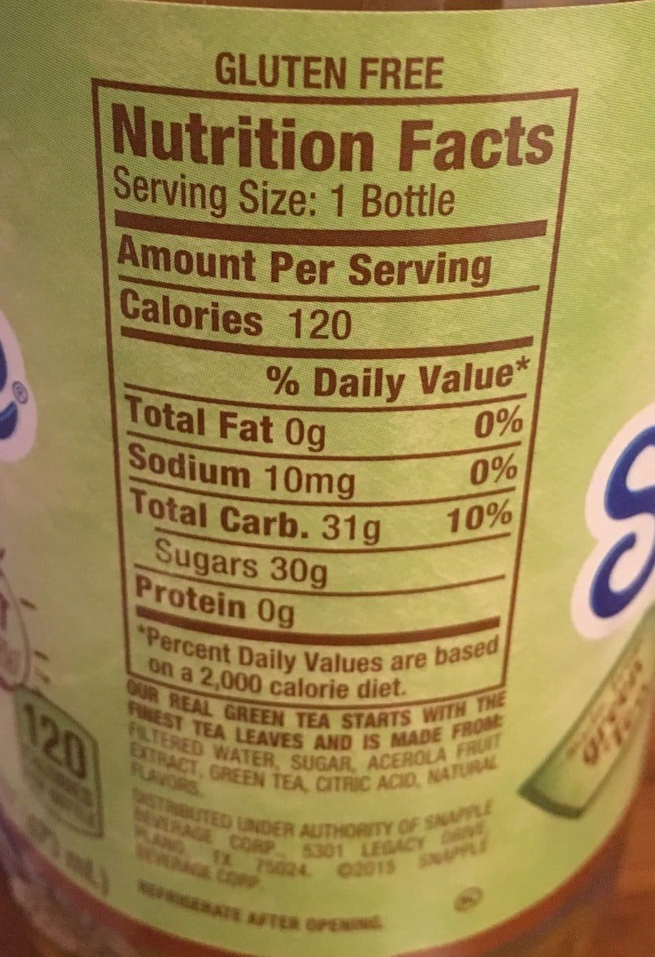 Snapple Snapple Green Tea packshot