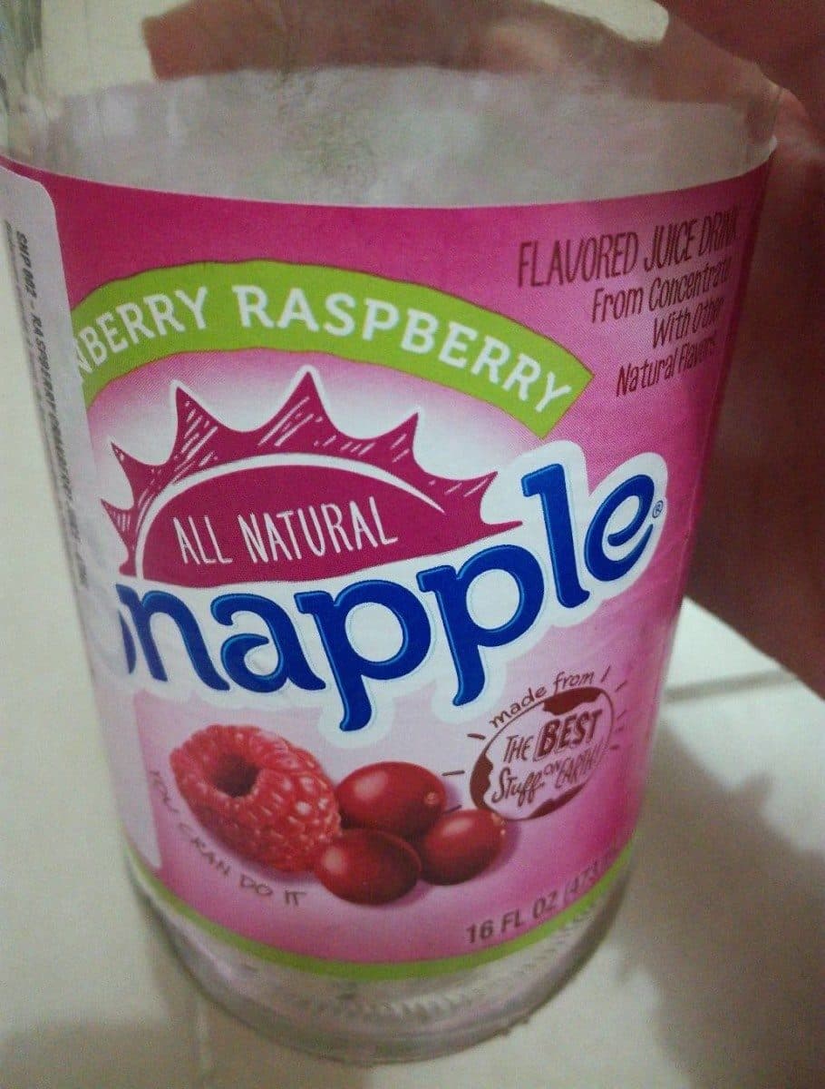 Snapple All Natural Cranberry Raspberry Juice Drink packshot