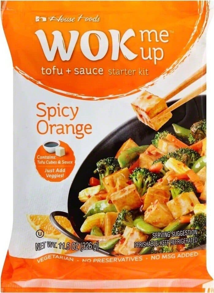 House Foods Wok Me Up Tofu + Sauce Starter Kit Spicy Orange packshot