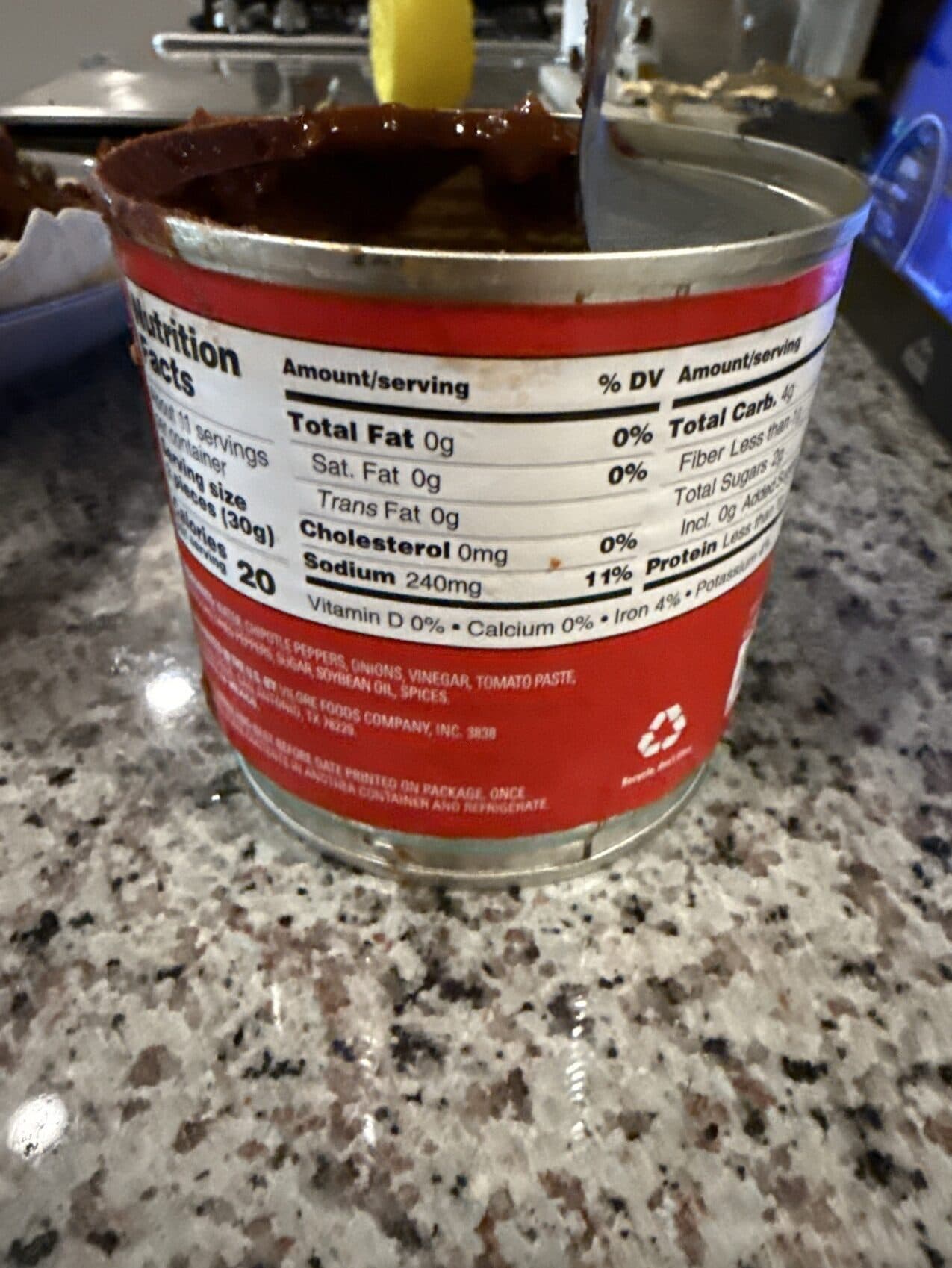 La Costena Chipotle Peppers In Adobo Sauce packshot