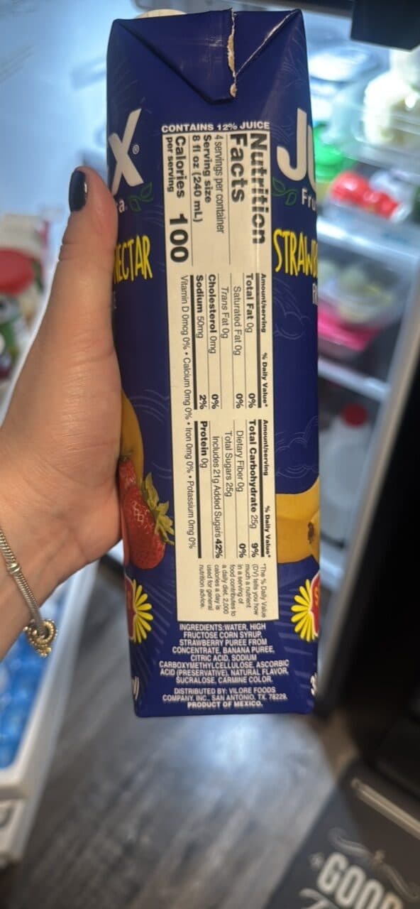 JUMEX STRAWBERRY-BANANA NECTAR packshot