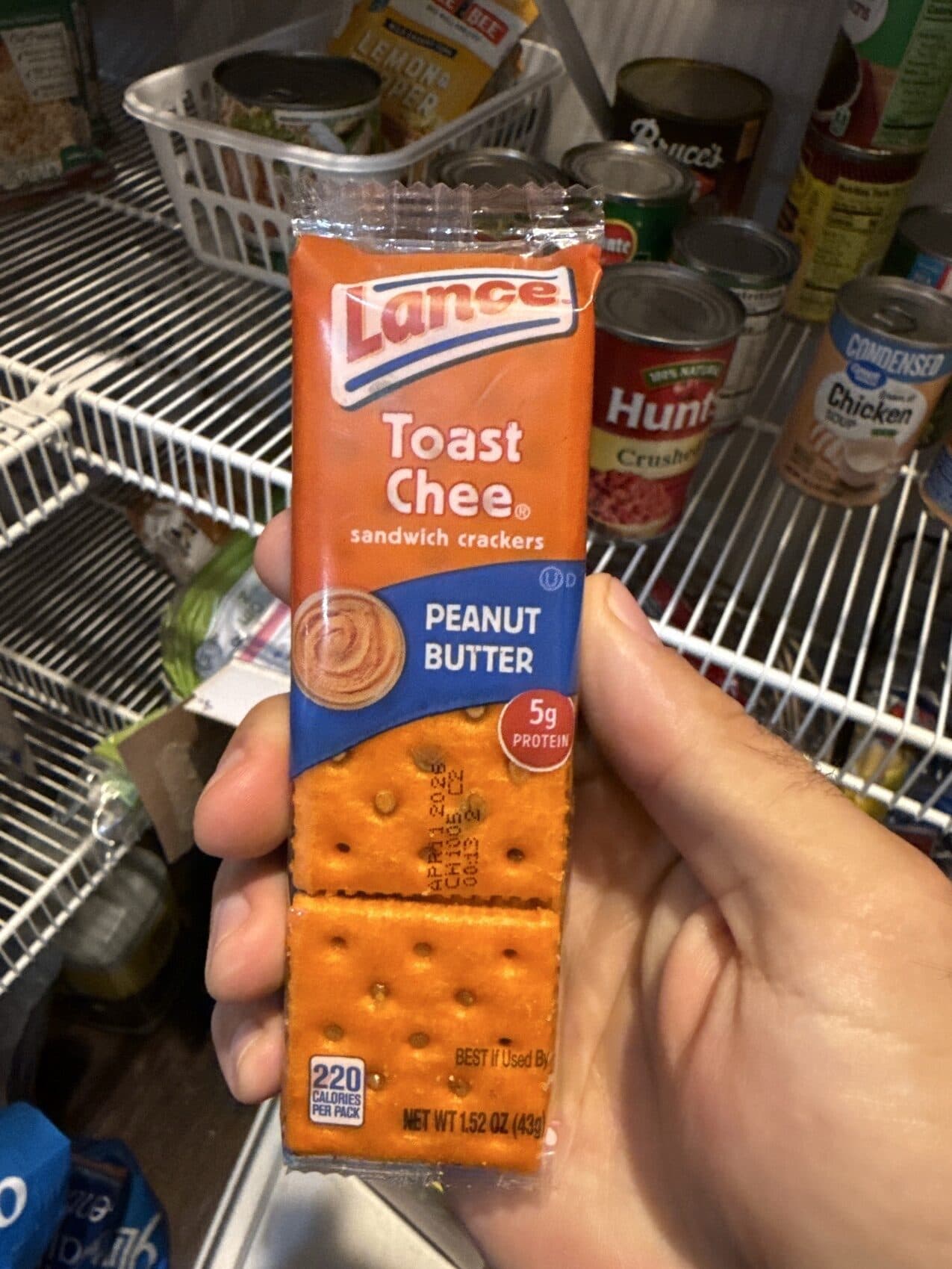 Lance Cracker sandwiches, peanut butter packshot