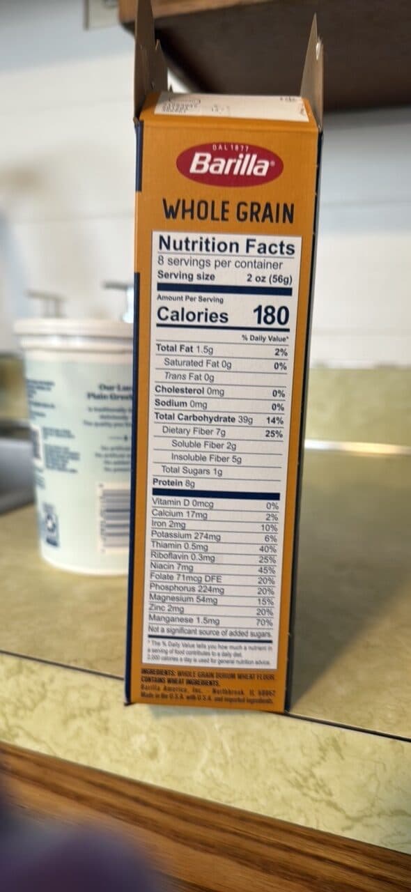 Barilla Whole Grain Penne packshot