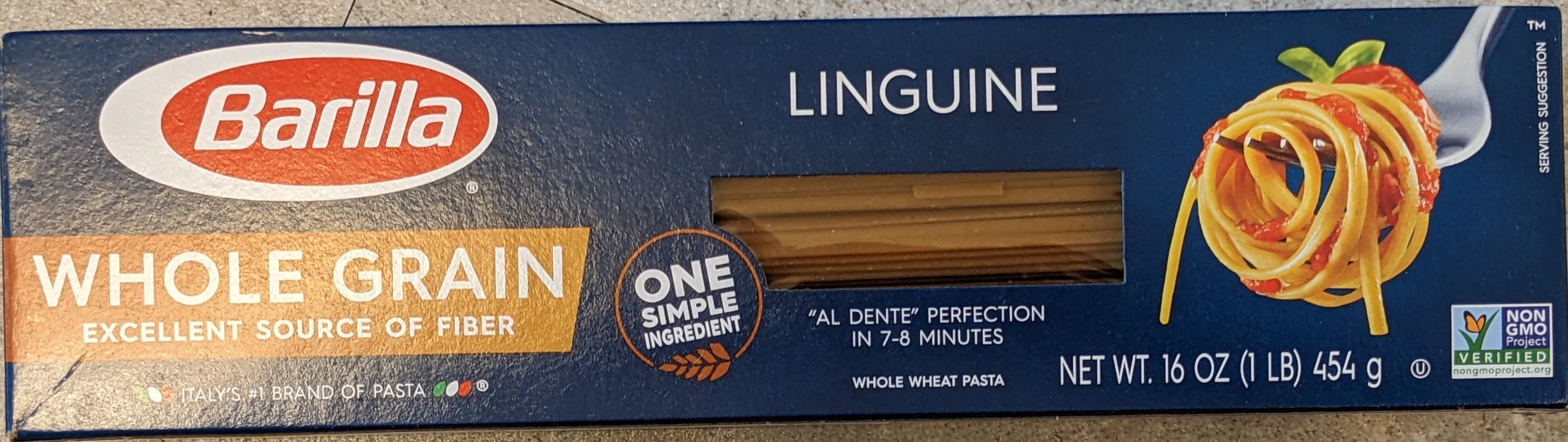 Barilla Whole Grain Linguine packshot