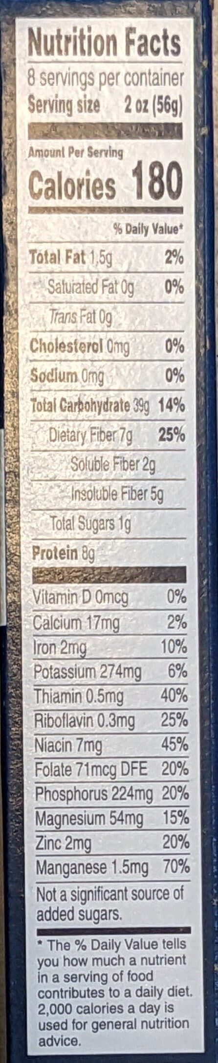 Barilla Whole Grain Linguine packshot