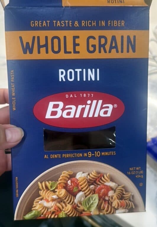 Barilla Whole Grain Rotini packshot