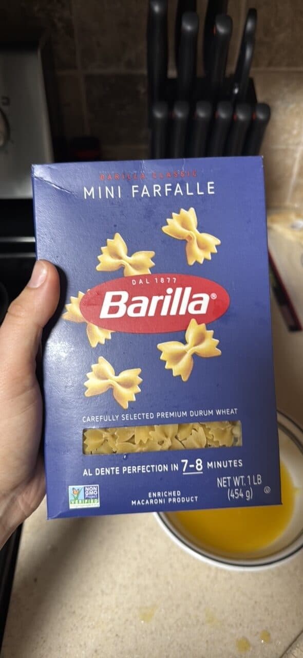 Barilla MINI FARFALLE packshot