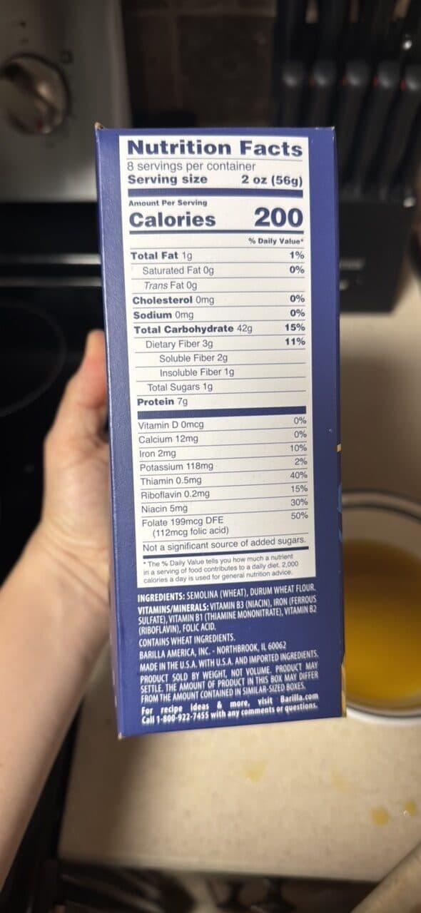 Barilla MINI FARFALLE packshot