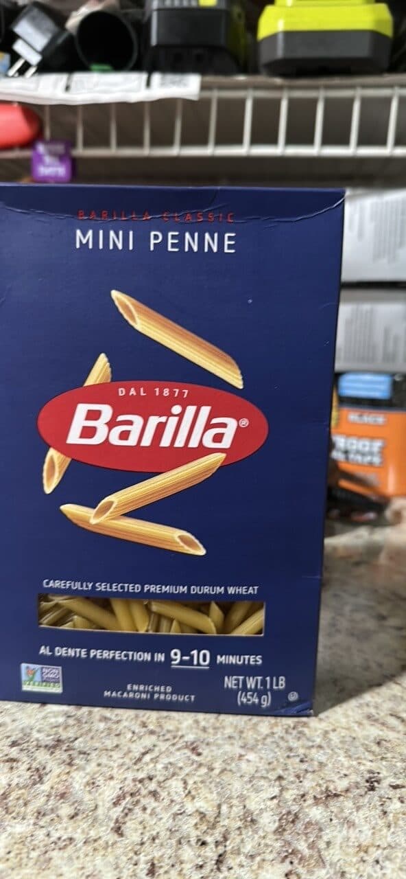 Barilla Mini Penne packshot
