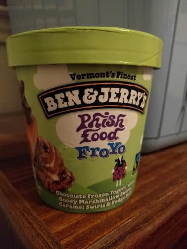Ben & Jerry's Phish Food Froyo packshot