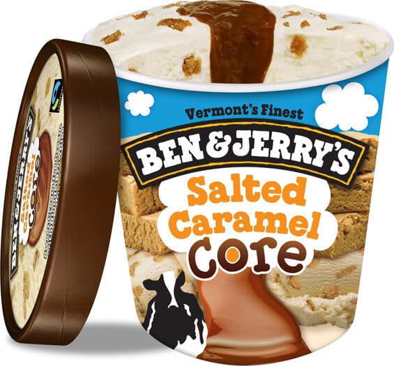 BEN & JERRY'S CORE Salted Caramel packshot