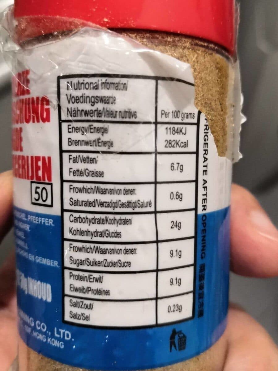 Open Food Facts 5-Gewürze packshot