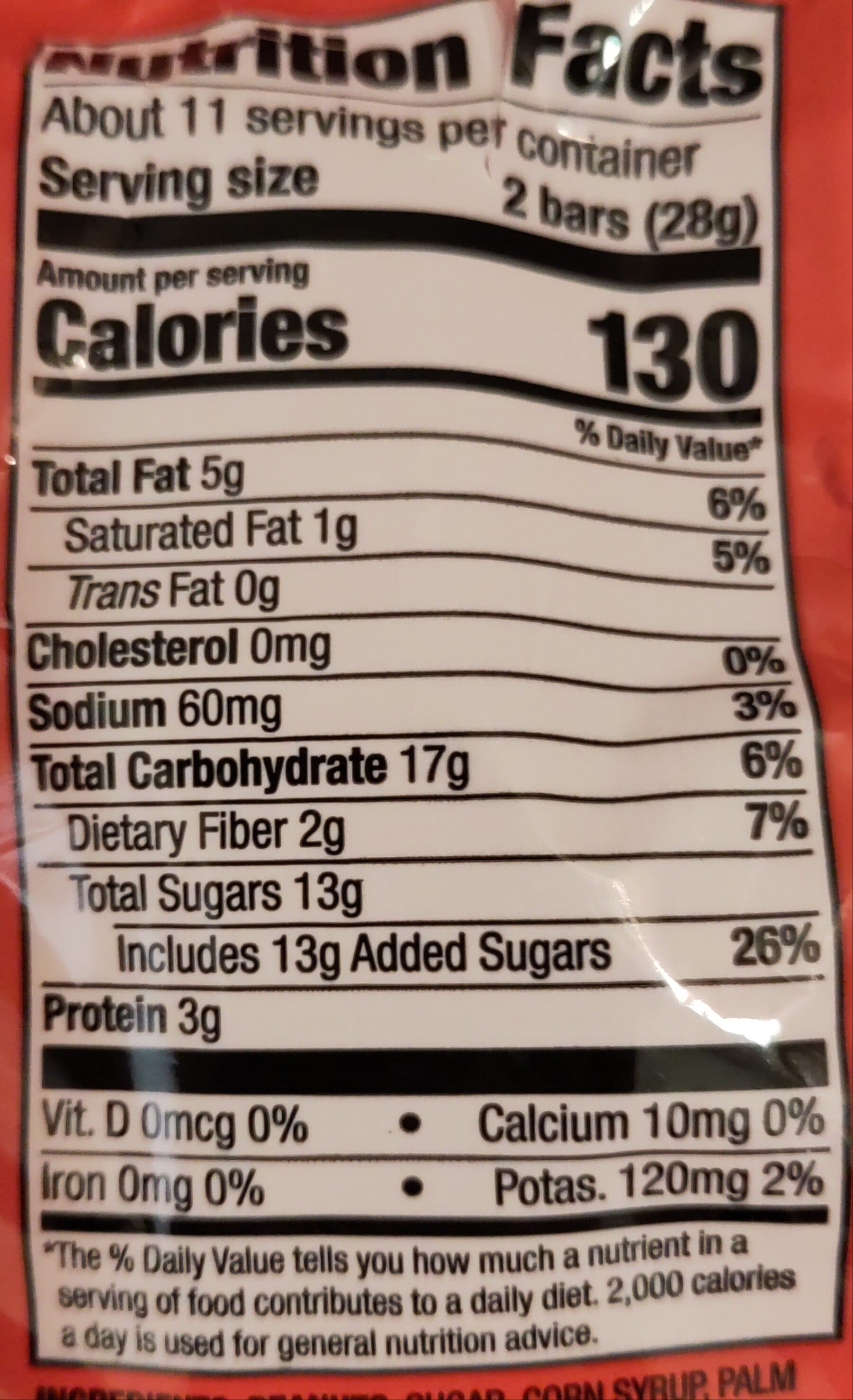 Open Food Facts Salted Nut Roll Bite Size packshot