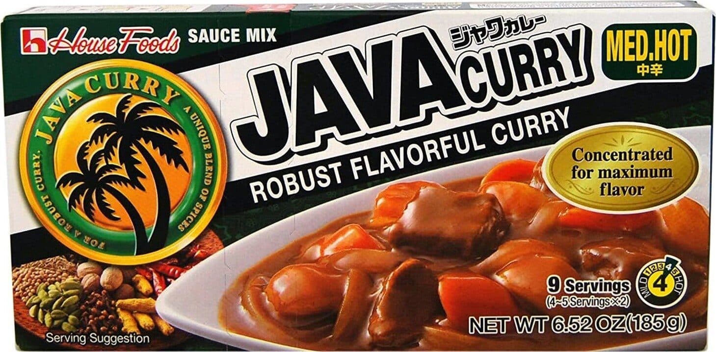 House Foods Java curry hot packshot