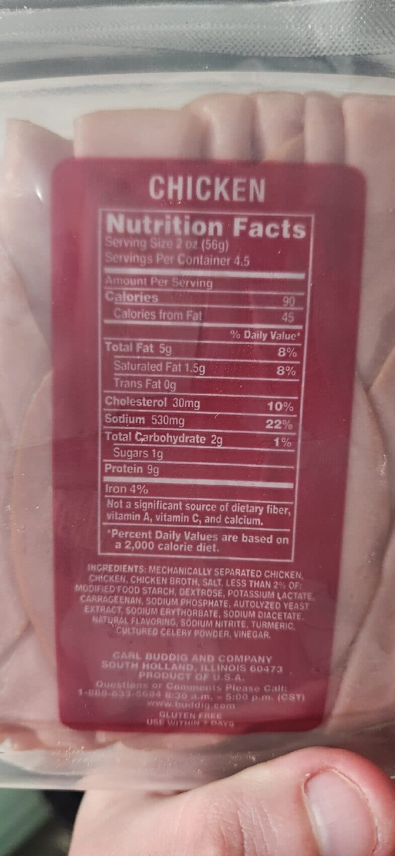 Buddig Original Chicken packshot