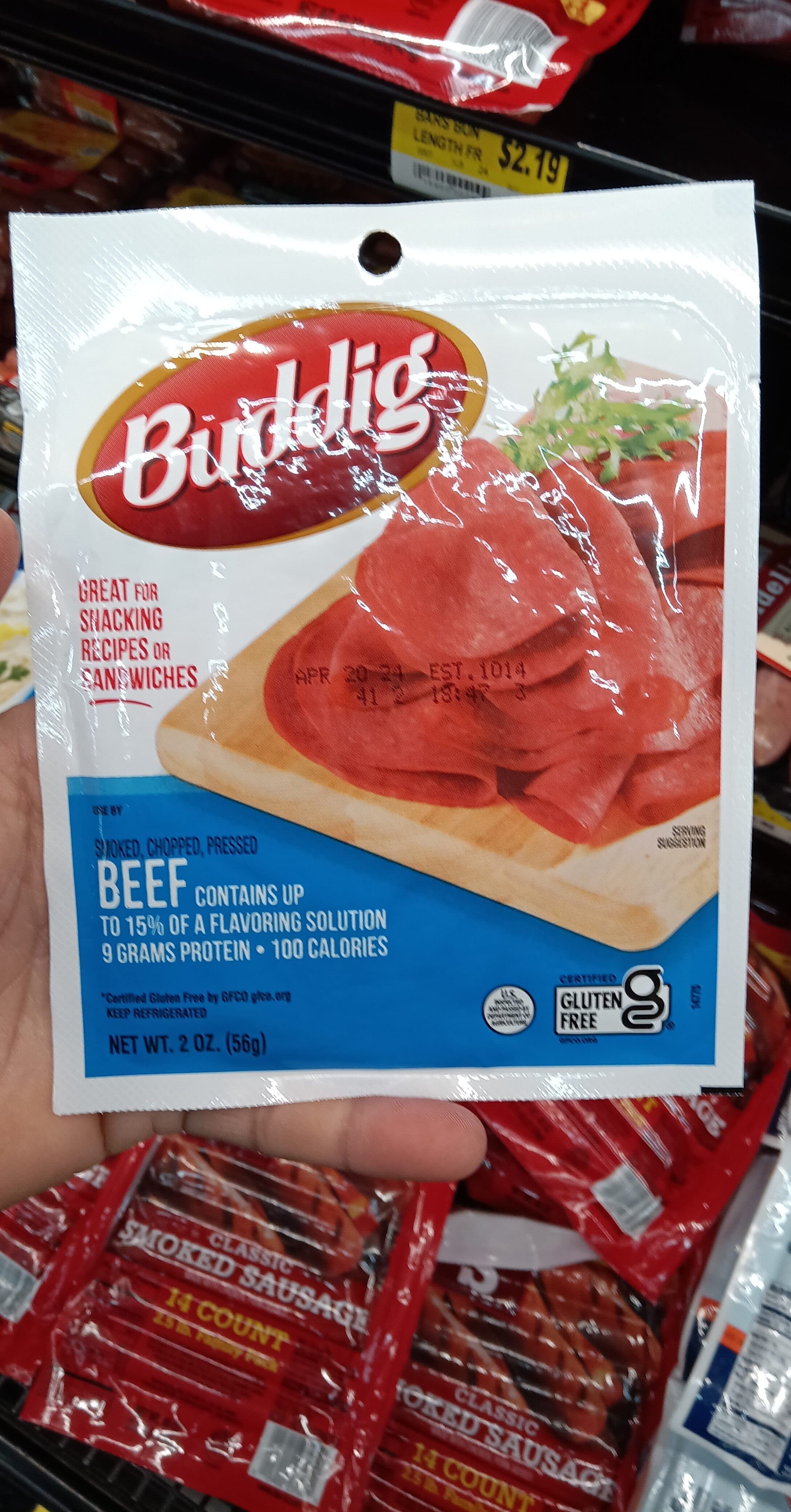 Buddig Buddig, beef deli slices packshot
