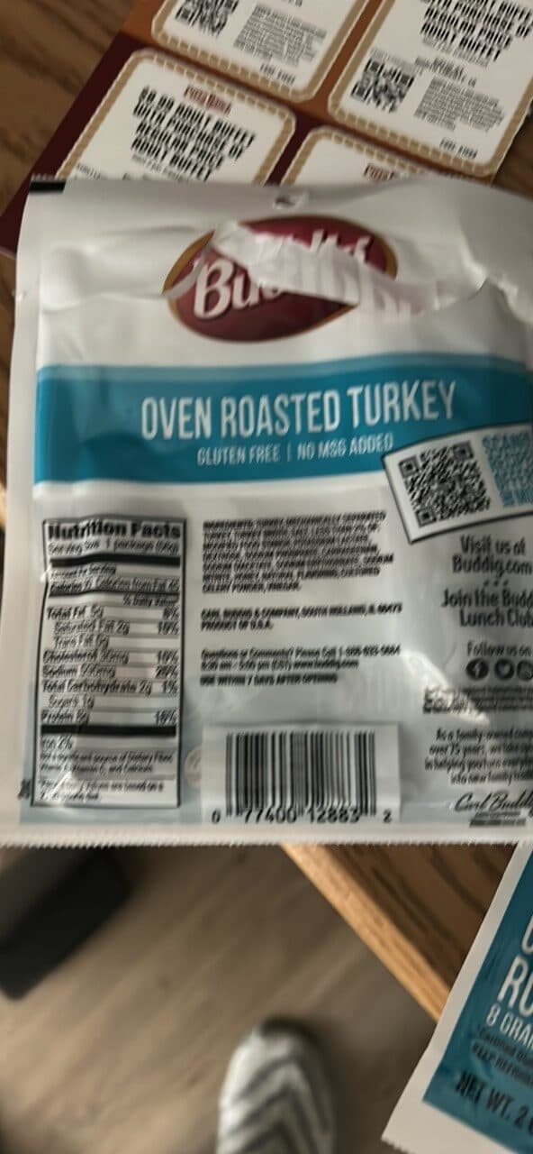 Buddig Oven Roasted Turkey packshot