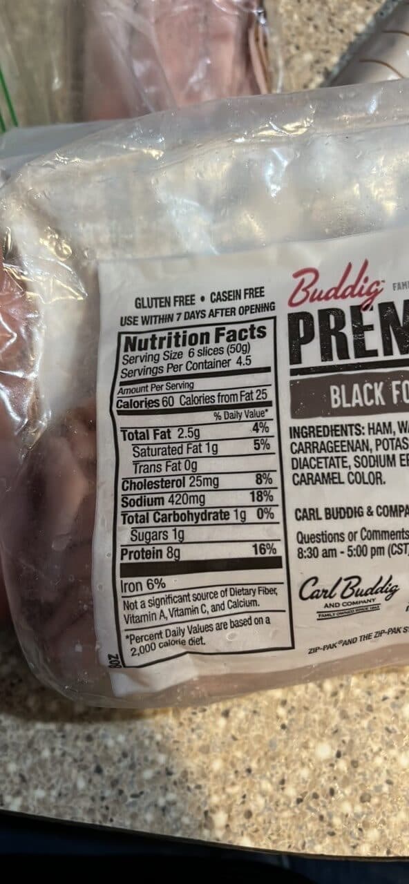 Buddig Black Forest Ham packshot