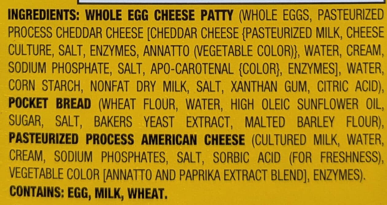 Sandwich Bros. EGG & CHEESE Pita Snack Sandwich packshot